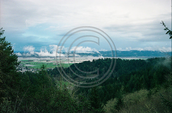 View from Wild Cat looking onto flooding in Ferndale circa 1997
