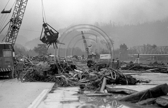 Removing debris from road