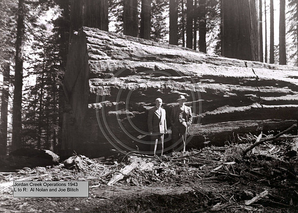 Al Nolan and Joe Blitch at Jordan Creek 1943