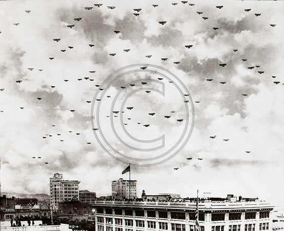 Pilot Graduation fly over at San Diego 1918