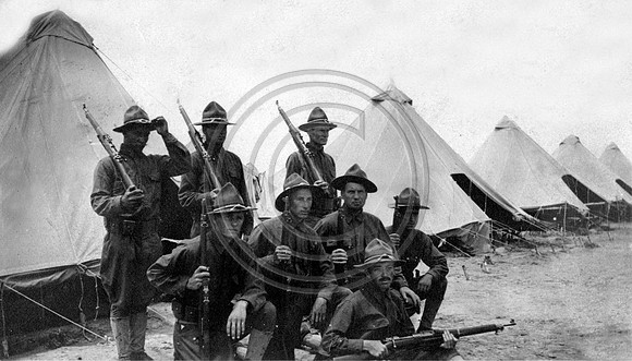 WW1 Troops in Camp