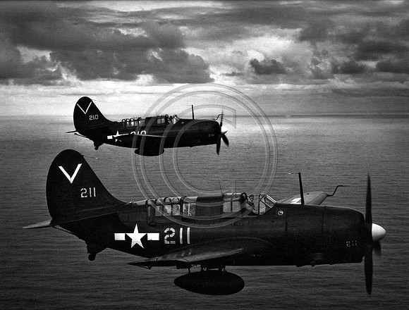 Airplane #0005 Curtis Helldivers #210and #211 Master copy