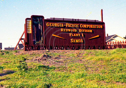 Georgia Pacific Corp sign at Samoa