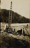 PILE DRIVER EEL DYERVILLE BRIDGE SITE 1