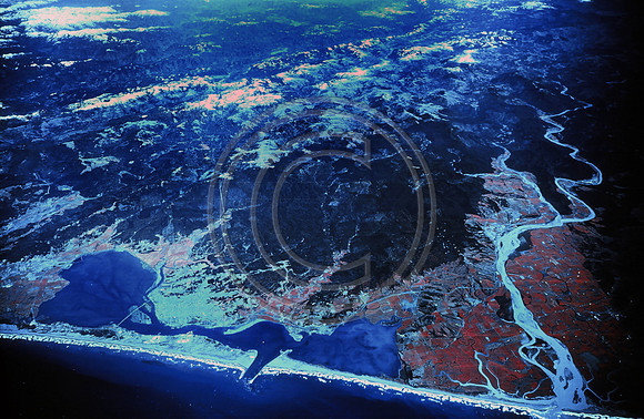 Aerial High Altitude over Humboldt County Circa 1974