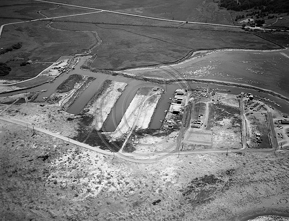 Aerial of the building of King Salmon 1950's