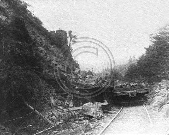 Loading rock at Graham Gulch for the South Jetty