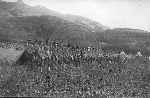 Retreat in Camp Company B 20th infintry Utah