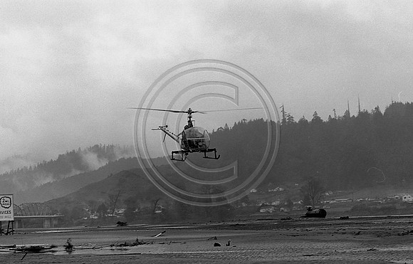 Shasta Helicopter landing near Rio Dell