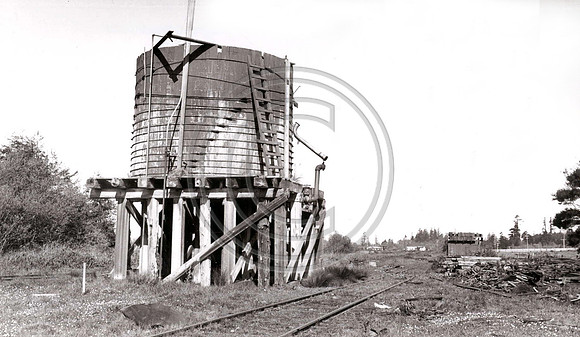 March 23rd 1941 water tank at Eddyville The Pacific Lumber Companys Freshwater operations