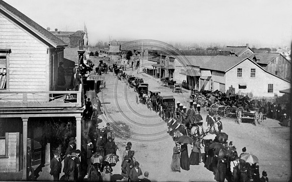 Funeral Procession on Main Street Ferndale