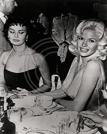 Sophia Loren checking out the competition