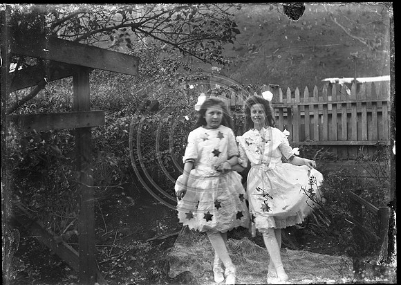 2 girls in dresses