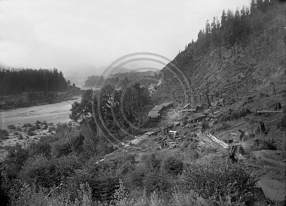 Logging Camp along river