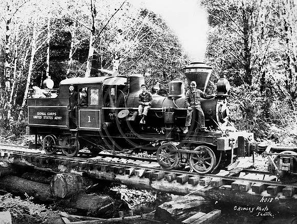 Signal Corps US Army train