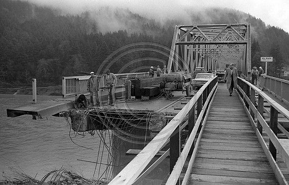 Temporary Foot bridge at Rio Dell