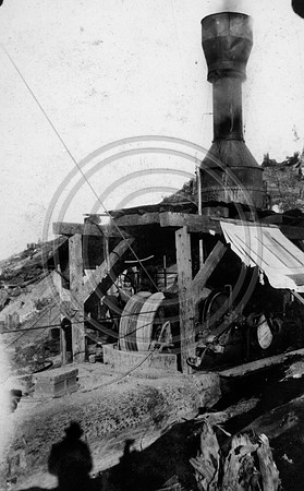 Willamette " Humboldt " Compound yarder Frank Burns at the throttle