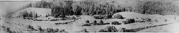 Aerial view before Ruth Lake damn exsisted