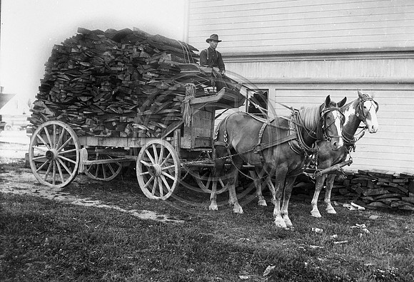 A wagon load of wood