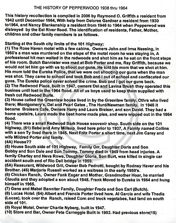 History of Pepperwood pg.#1