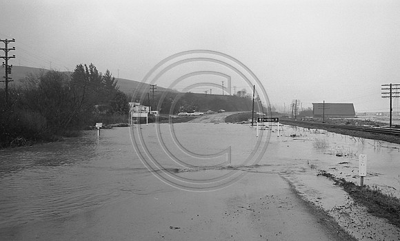 Water across roar at Fernbridge near Angelina Inn