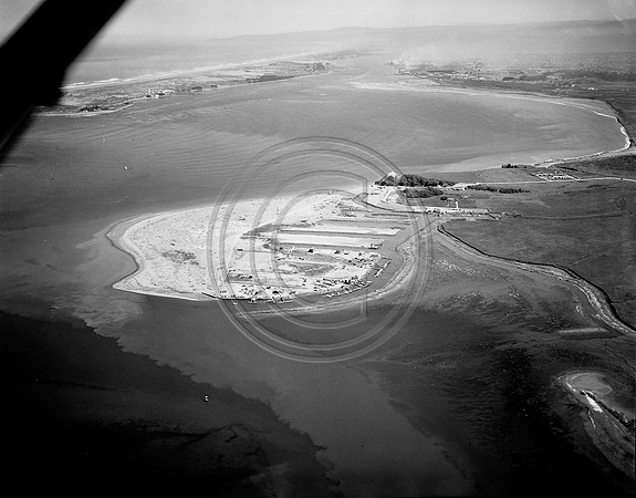 Aerial of King Salmon during construction 1950's #5