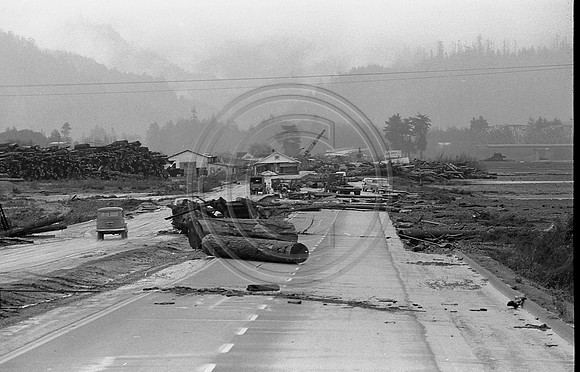 Eel River Sawmill debris just outside Rio Dell, California