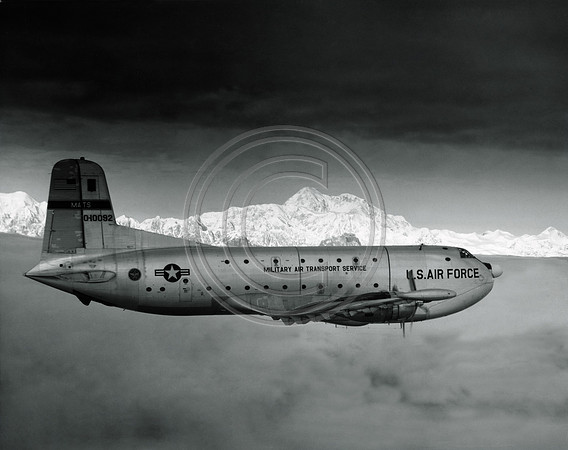 U.S.Air Force transport Flying by Mt.McKinley