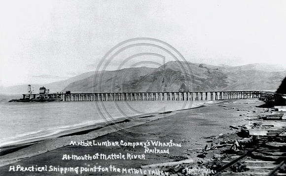 Mattole Wharf at the mouth of the Mattole River