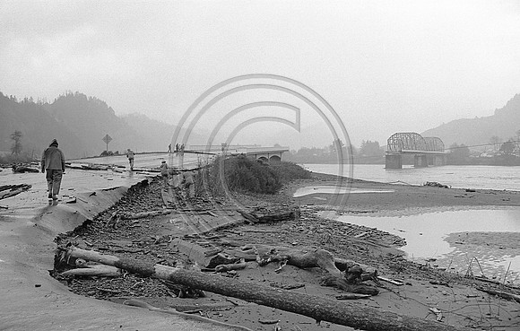 Entrance to Rio Dell, California 1964 Flood