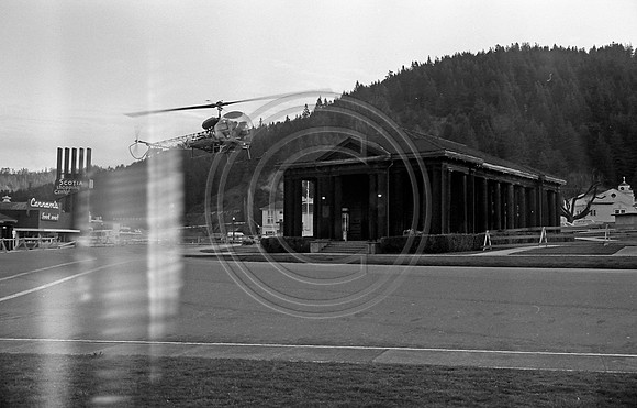 Chopper coming in , notice old shopping center