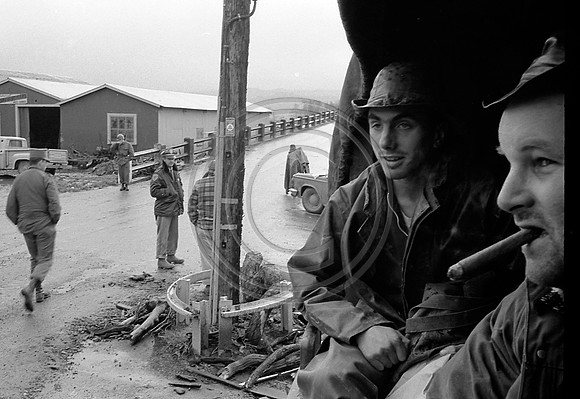 Entrance to Fernbridge California 1964 Flood