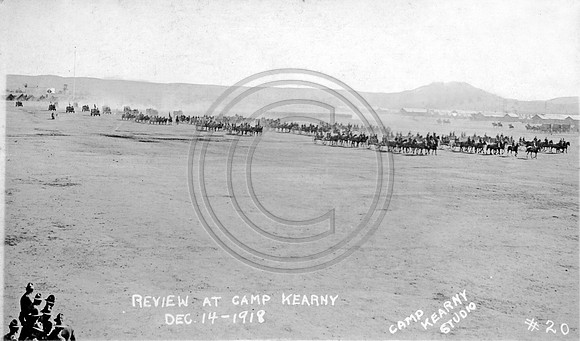 Pass and Review at Camp Kearney December 14,1918
