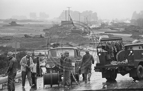 PG&E at worn near Rio Dell