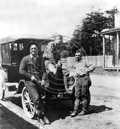 1920 Freshwater Hotel left to right John Balzarini 1st camp boss pat Doyle Herbert O'Connor