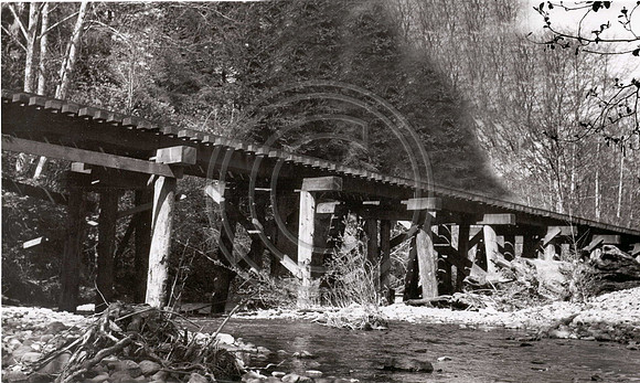 Trestle over freshwater creek 1941