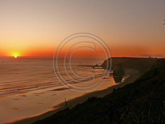 Cape Blanco Lighthouse at Sunset