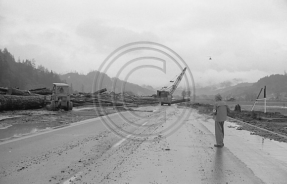 Eel River Sawmills log deck