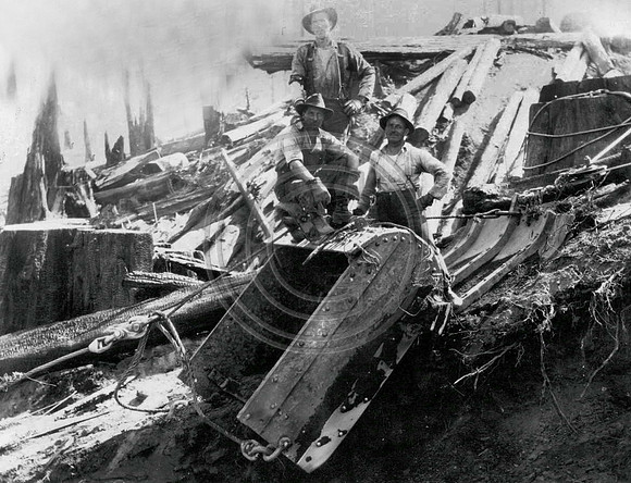 Building Railroad at Freshwater 1922